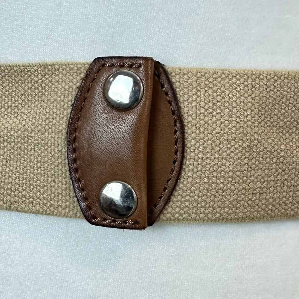 Fossil Knotted Rope Stretch Belt Size L🔥